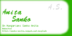 anita sanko business card
